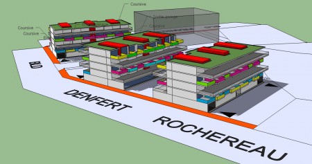 Seconde proposition de bâtiment pour la réalisation de sènoriale (Voiron)   